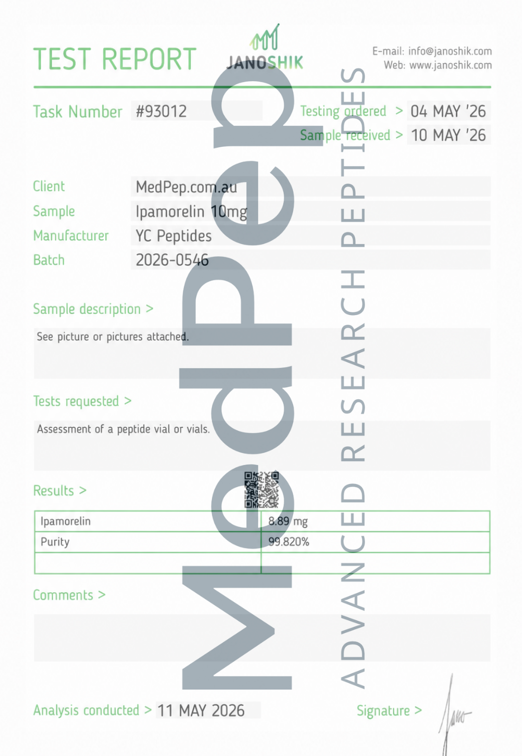Ipamorelin 10mg